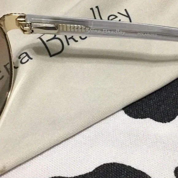 Vera Bradley Polarized Aviator Sunglasses - Picture 6 of 8